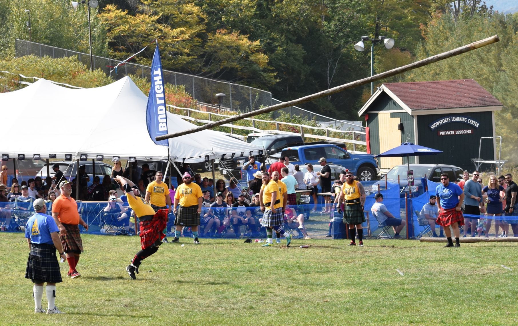 Highland Games main caber toss